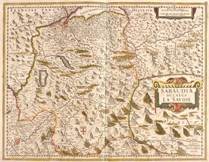 Mapa del Ducado de Saboya (Francia) de Frederick de Wit