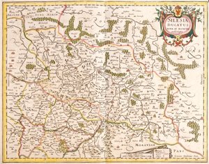 Mapa del Ducado de Silesia (Alemania y República Checa) de Frederick de Wit
