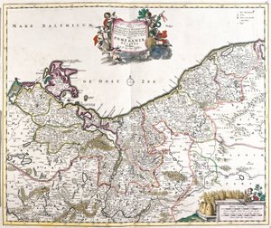 Mapa del Ducado de Pomerania (Polonia) de Frederick de Wit