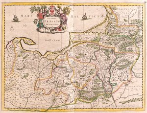 Mapa del Reino de Prusia (Alemania) de Frederick de Wit