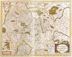Mapa del Palatinado Renano (Alemania) de Frederick de Wit