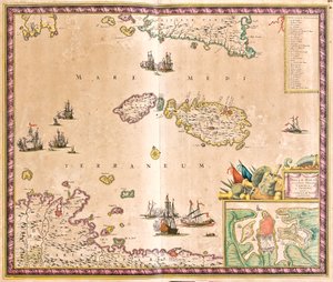 Mapa de la isla de Malta