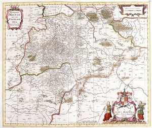Mapa de la marca de Misnia de Frederick de Wit