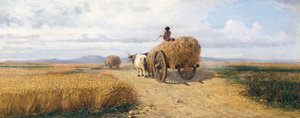 Campo de trigo, circa 1868, por Federico Rossano (1835-1912) de Frederico Rossano