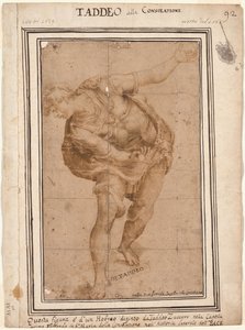 Un Hebreo, diseño para una decoración mural (detalle) de Frederico Zuccaro