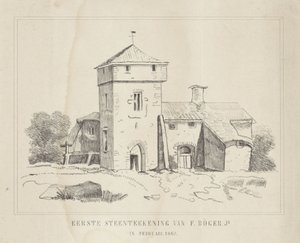 Una granja
Primer dibujo en piedra de F. Börger Jr. (título en el objeto) de Frederik Böger