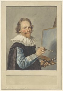 Retrato de Frederik Hendricksz. Vroom frente a su caballete