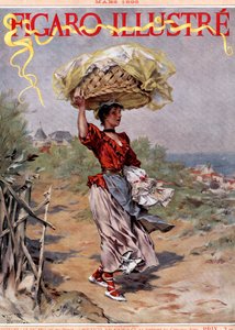 Lavandera 1895 - llevando