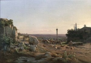 Cerca del pozo, Tívoli, cerca de Roma de Frederik Rohde