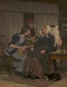 Visita a un enfermo por el viejo sirviente