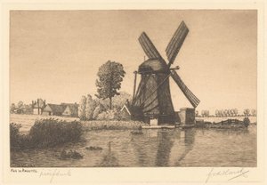 Aan de Angstel (título original en el objeto) de Frederik van der Harst (signed by artist)