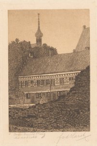 Oude omwalling, Maastricht (título original del objeto) de Frederik van der Harst (signed by artist)