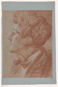 Retrato de un hombre desconocido de Frederika Henriëtte Broeksmit (signed by artist)