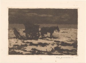 Pescador de conchas de Frederika Henriëtte Broeksmit (signed by artist)