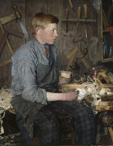 El joven carpintero de Fredrik Kolstoe