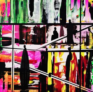 Gente de la ciudad abstracta de Fredrik Olsen
