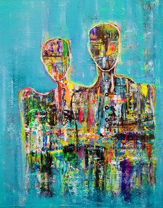 Pareja abstracta moderna de Fredrik Olsen