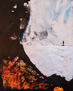 Figura solitaria: un viaje abstracto