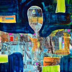 Figura abstracta llena de vida