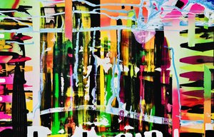 Abstracto urbano vibrante de Fredrik Olsen