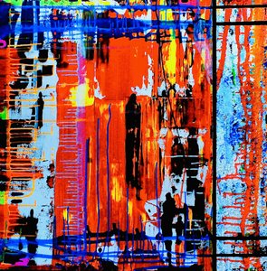 Abstracto urbano vibrante de Fredrik Olsen