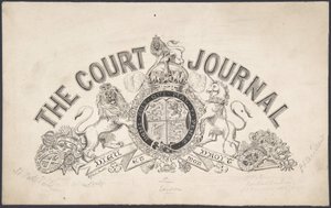 Diseño de la portada para The Court Journal