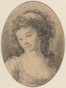 Retrato de una niña de French 18th Century