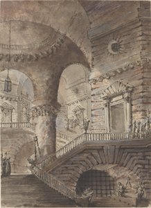Prisión romana de French 18th Century Follower of Giovanni Battista Piranesi