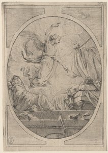 El sueño de San José de French 18th Century after Pierre Hubert Subleyras