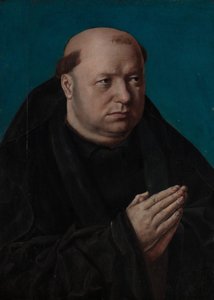 Retrato de un monje en oración de French Painter