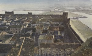 Aigues-Mortes, Vista de las murallas, tomada desde el interior de la ciudad de French Photographer