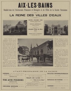 Aix-les-Bains, punto de encuentro de la aristocracia de Francia y del extranjero y la élite de la sociedad parisina de French Photographer