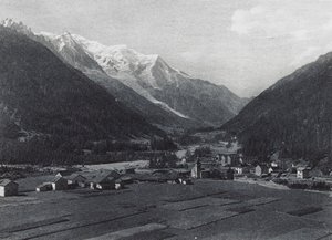 Argentieres y Mont Blanc (foto b/n) de French Photographer