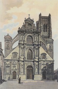 Auxerre, Iglesia de San Pedro, Fachada oeste de French Photographer