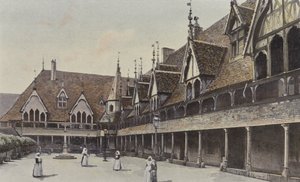 Beaune, Primer patio interior del Hospital