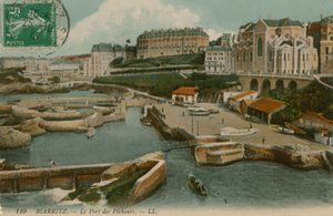 Biarritz, El Puerto de los Pescadores. Postal enviada el 25 de octubre de 1913. de French Photographer