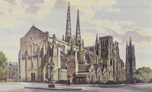 Burdeos, Catedral St-André, conjunto Sureste y Torre Pey-Berland de French Photographer