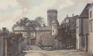 Bourdeilles, Castillo, Lado de la entrada de French Photographer