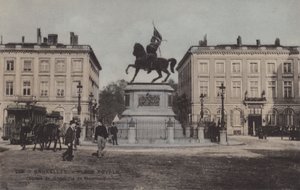 Bruselas, Place Royale, Estatua de Godefroid de Bouillon de French Photographer