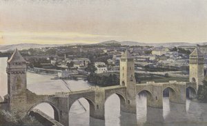 Cahors, Puente Valentré y vista de la orilla izquierda del Lot de French Photographer