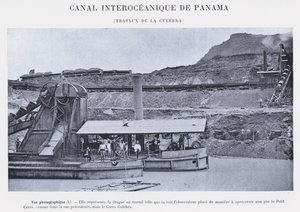 Canal Interoceánico de Panamá, Trabajos de La Culebra (foto en b/n) de French Photographer