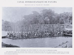 Canal Interoceánico de Panamá, trabajos del Valle del Chagres de French Photographer