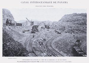 Canal Interoceánico de Panamá, trabajos de las esclusas de French Photographer