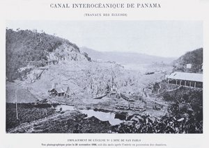 Canal Interoceánico de Panamá, trabajos de las esclusas de French Photographer