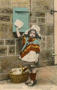 Niño enviando una carta de French Photographer