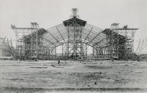 Construcción de la Galería de las Máquinas para la Exposición Universal de 1889