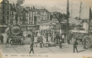 Salida del expreso de París desde Dieppe