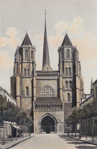 Dijon, Catedral Saint-Benigne, Fachada O de French Photographer