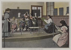 Clase de dibujo en el Liceo Racine, París de French Photographer