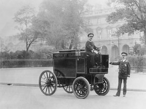 Carro de correo eléctrico, 1901 de French Photographer